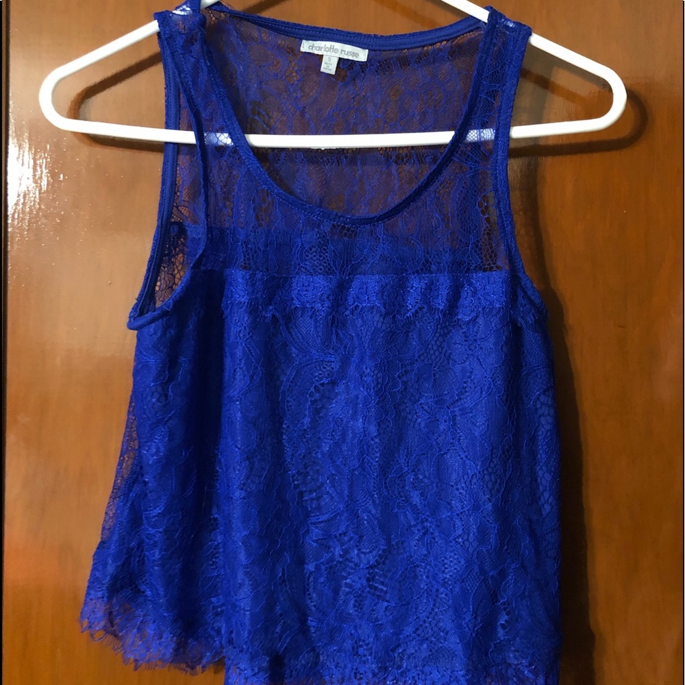 Royal Blue Crop Top